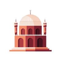 mezquita templo musulmán vector