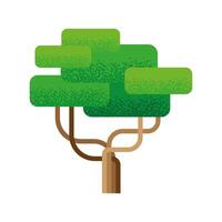 árbol de estilo pixelado vector