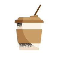 takeaway coffee drink vector