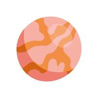 red planet icon vector