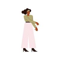afro businesswoman character vector