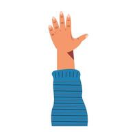 left hand up vector