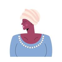 raza mujer africana vector