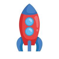 rocket of toy icon vector
