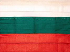 Bulgaria flag out of masks photo