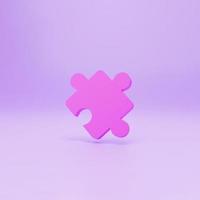 puzzle logic and problem solving symbol 3d rendering 3d icon 3d illustration isolated photo