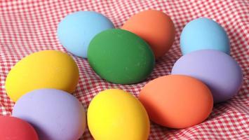 Easter eggs or color egg. Multi-colorful of easter eggs photo