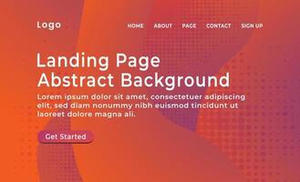 Abstract background gradient website landing page with lowing liquid shapes, banner, poster, event, template vector