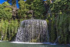 Oval Fountain at Villa d'Este in Tivoli, Italy photo