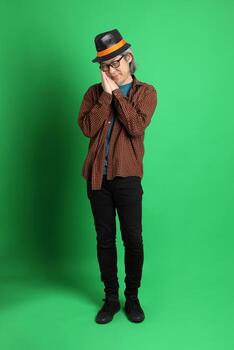 hombre de verde foto