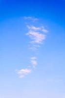 White clouds against blue sky. photo