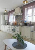Spacious kitchen classic contemporary style photo