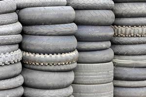 Used automobile tires photo