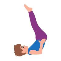 Plow Pose Cooncepts vector