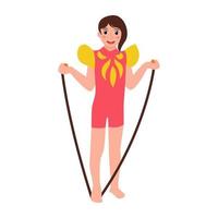 Skipping Rope Concepts vector