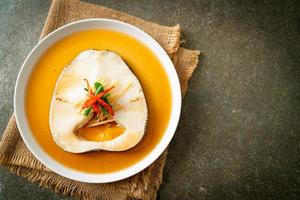 Steamed Cod Fish with Soy Sauce photo