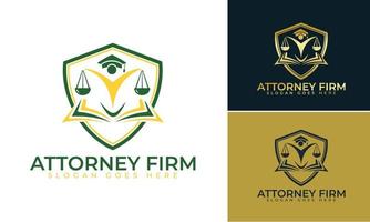 Law firm logo design , Lawyer logo vector template