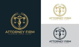 Law firm logo design , Lawyer logo vector template