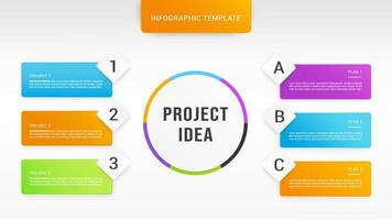 concepto creativo para infografía. visualización de datos comerciales. diagrama del proceso. elementos abstractos de gráfico, diagrama con pasos, opciones, partes o procesos. plantilla de negocio de vector para presentación.