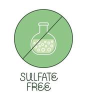 sulfate free illustration vector