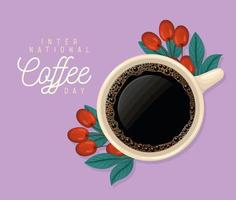 coffee day poster vector