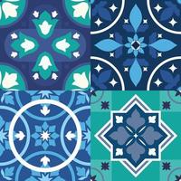 pretty vintage tiles vector