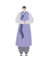 korean man design vector