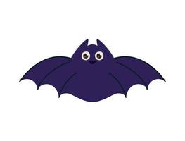 cute black bat vector