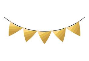 golden garlands illustration vector