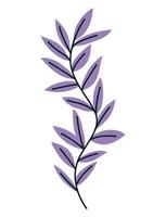 diseño de flor morada vector