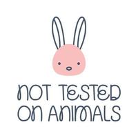 not tested on animals icon vector