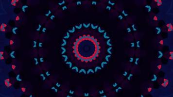 Mandala symmetric transition. Botanical abstract background. video