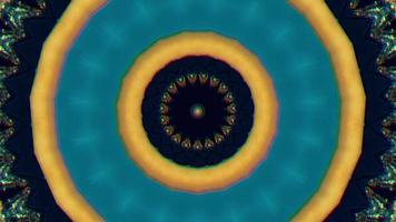 séquences vidéo de stock de kaléidoscope, arrière-plan en spirale hypnotique. video