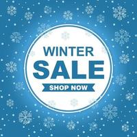 Winter Sale Shopping Discount Promotion vector