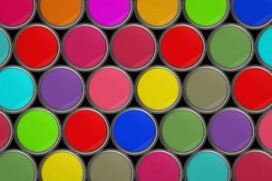 multicolored background with bucket color photo