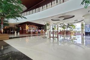 Bandung, West Java, Indonesia, 2021-view a lobby hotel grand sunshine bandung