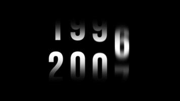 compteur analogique comptant de 1960 à 2021 video