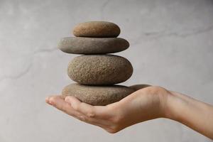 stones meditation concept