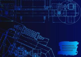 Machine-building industry. Computer aided design systems vector