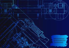 Machine-building industry. Computer aided design systems vector