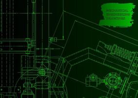 Computer aided design systems. Technical illustrations, background vector