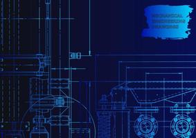 Computer aided design systems. Technical illustrations, background vector