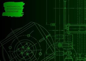 Mechanical instrument making. Technical abstract background vector