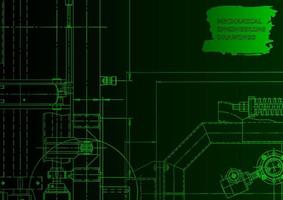 Computer aided design systems. Technical illustrations, background vector