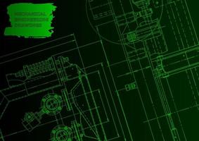 Computer aided design systems. Technical illustrations, background vector