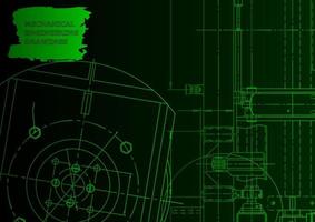 Mechanical instrument making. Technical abstract background vector