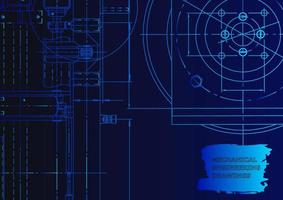 Mechanical instrument making. Technical abstract background vector