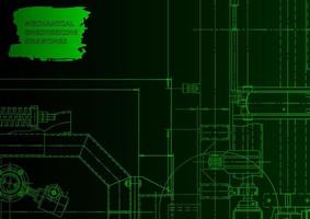 Machine-building industry. Computer aided design systems vector