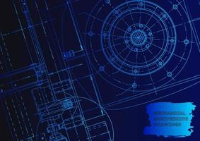 Mechanical instrument making. Technical abstract background vector