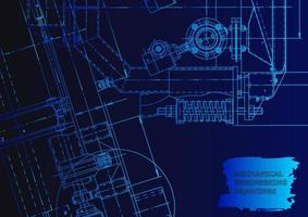 Mechanical instrument making. Technical abstract background vector